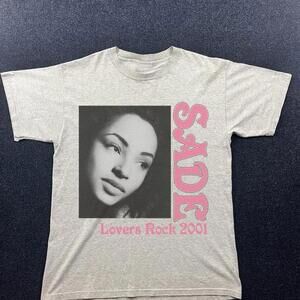 Sade Lovers Rock 2001 Grey T Shirt